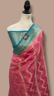 Pure Chiniya Silk Handloom Banarasi Saree - The Handlooms