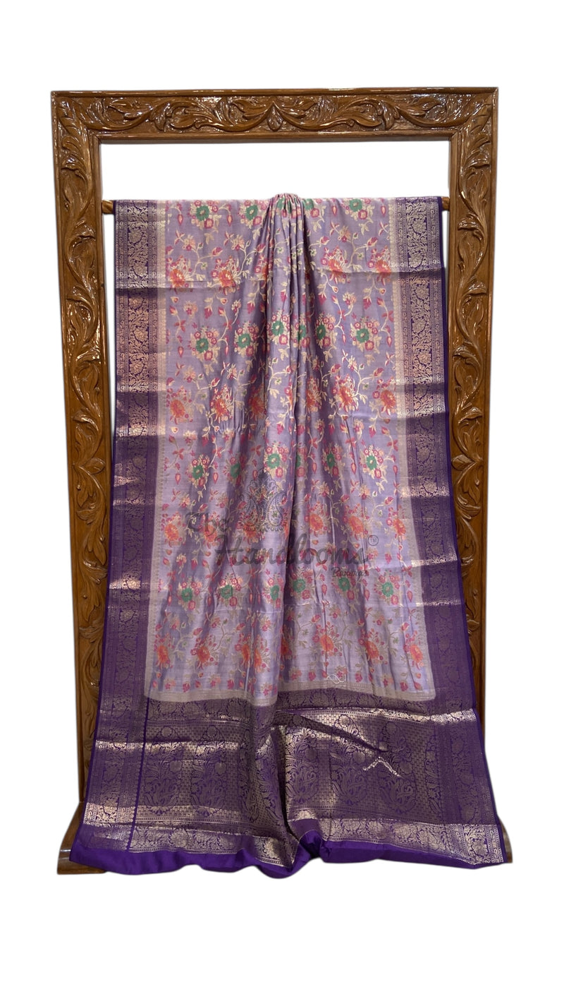 Pure Chiniya Silk Handloom Banarasi Saree - The Handlooms