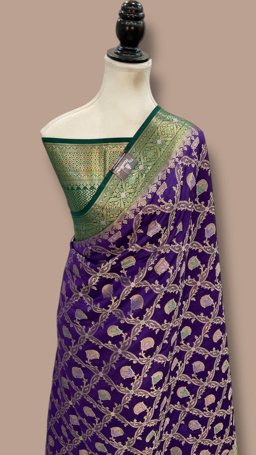 Pure Chiniya Silk Handloom Banarasi Saree - The Handlooms