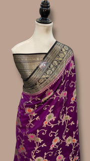 Pure Chiniya Silk Handloom Banarasi Saree - The Handlooms