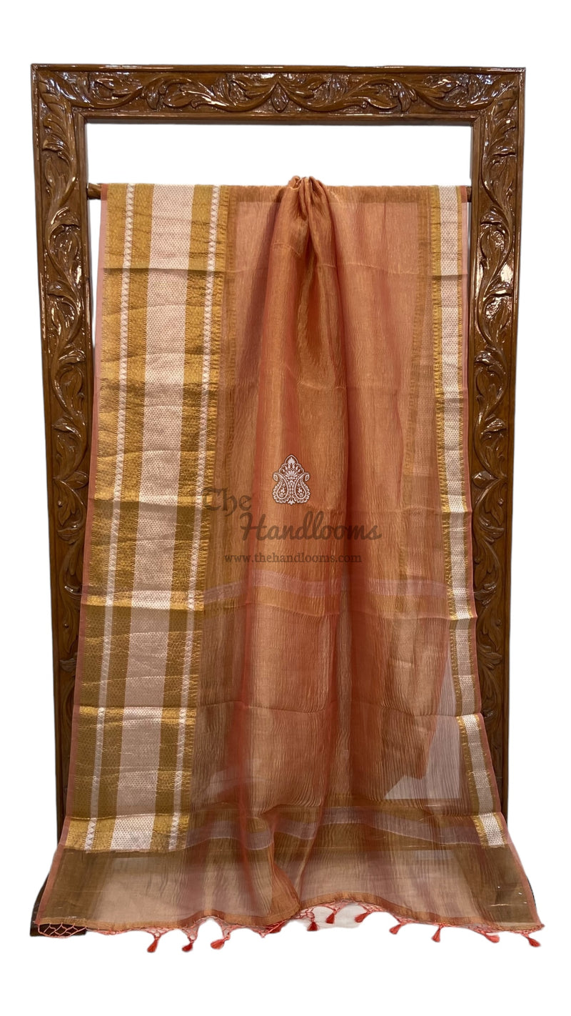 Pure Kora Tissue Handloom Banarasi Saree - The Handlooms