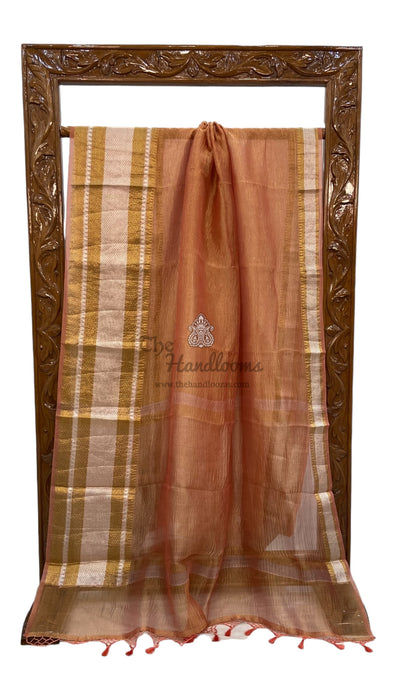 Pure Kora Tissue Handloom Banarasi Saree