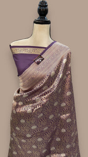 Pure Katan Silk Banarasi Handloom Saree - Tanchui Brocade With Sona Roopa - The Handlooms