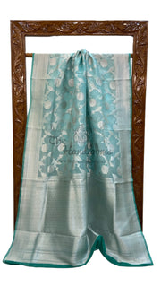 Pure Kora Handloom Banarasi Saree - The Handlooms