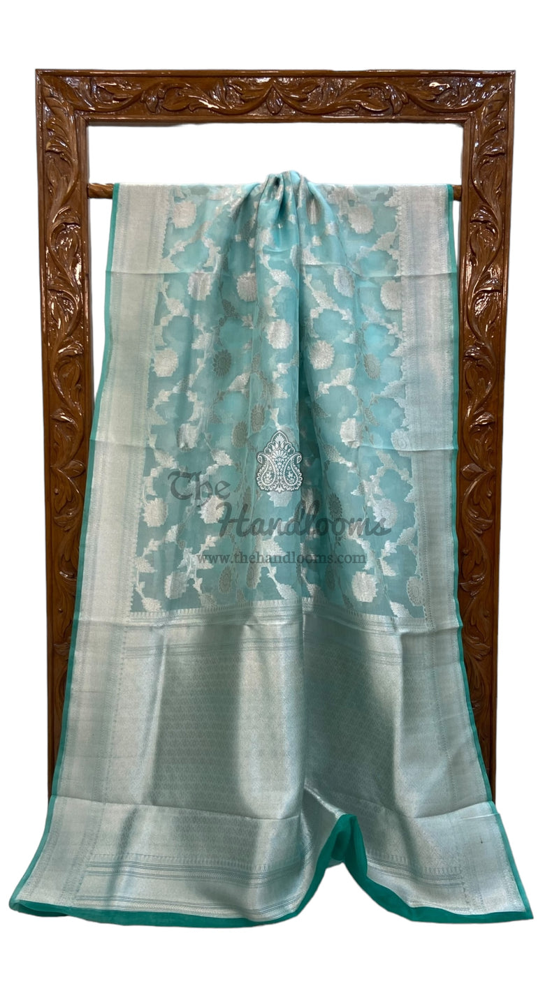 Pure Kora Handloom Banarasi Saree - The Handlooms