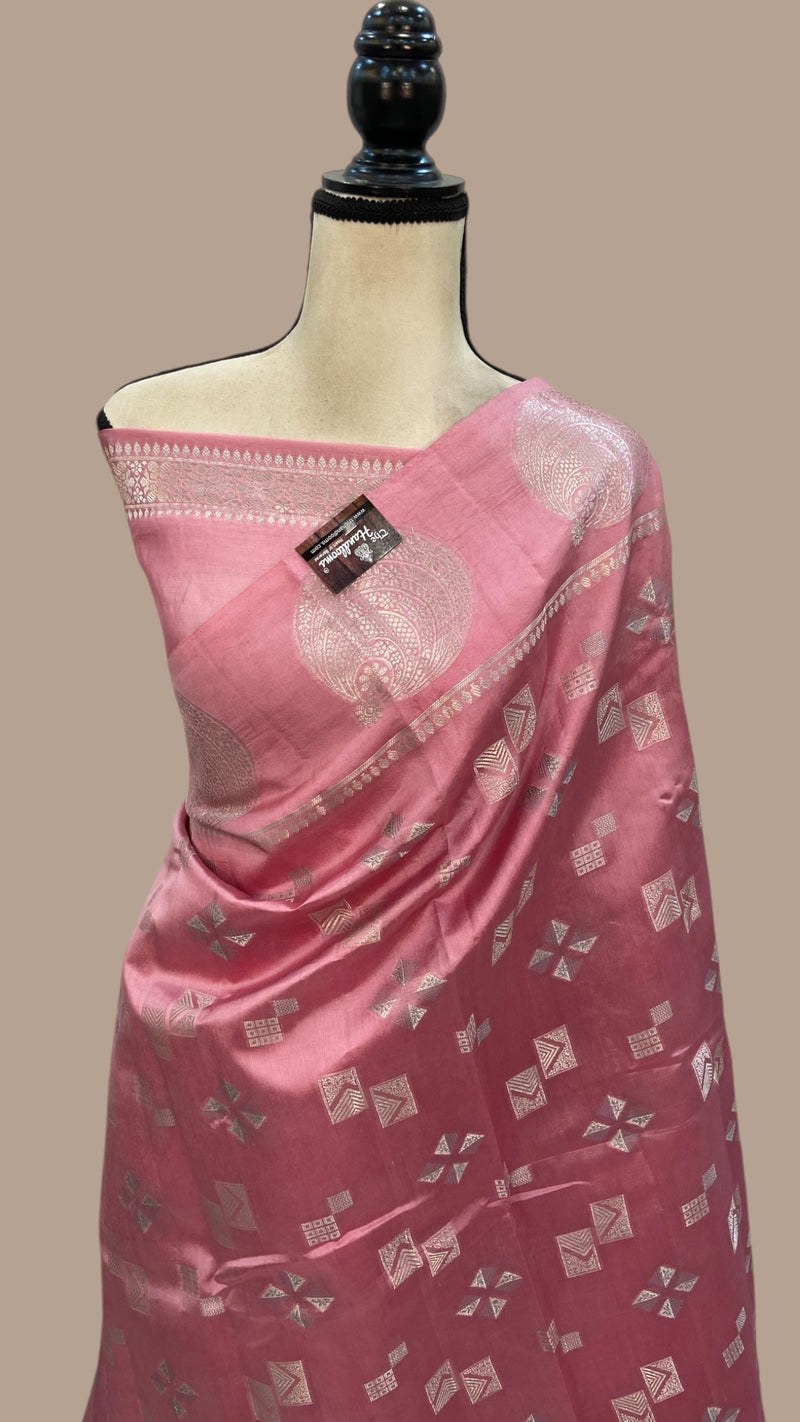 Pure Mango Silk Banarasi Handloom Saree - The Handlooms