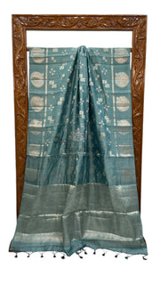 Pure Mango Silk Banarasi Handloom Saree - The Handlooms
