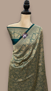 Pure Katan Silk Banarasi Handloom Saree - Tanchui Brocade - The Handlooms
