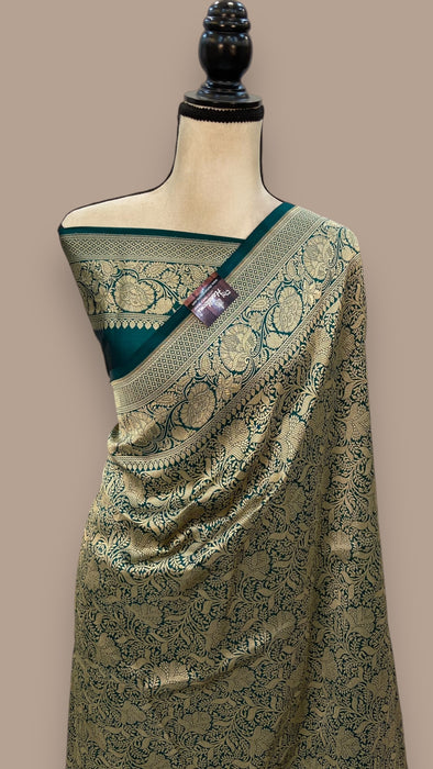 Pure Katan Silk Banarasi Handloom Saree - Tanchui Brocade