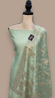 Pure Chiniya Silk Handlooms Banarasi Dress material - The Handlooms