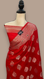Pure Chiniya Silk Handloom Banarasi Saree - The Handlooms