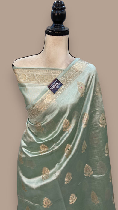 Pure Mango Silk Banarasi Handloom Saree