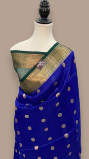 Pure Kora Handloom Banarasi Saree - The Handlooms