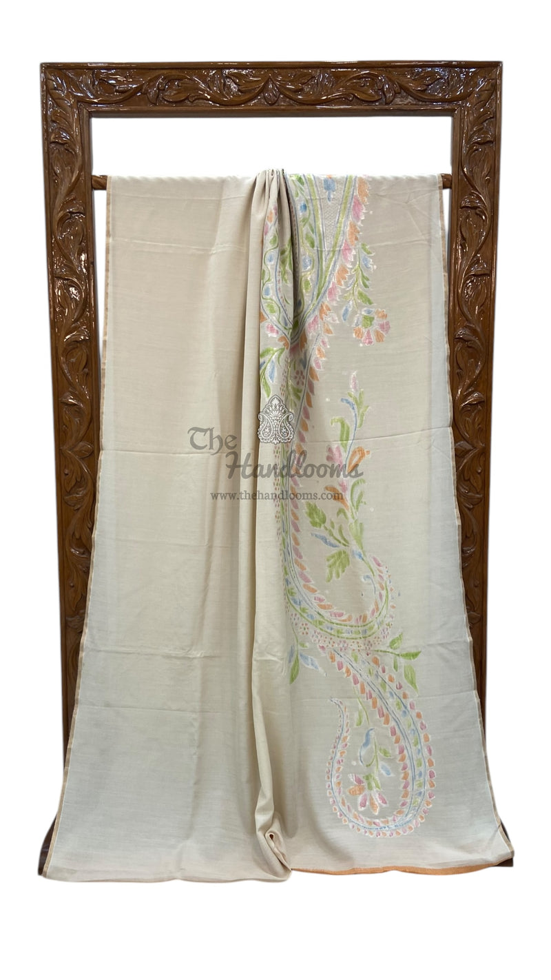Moonga Georgette Handloom Banarasi Saree - The Handlooms