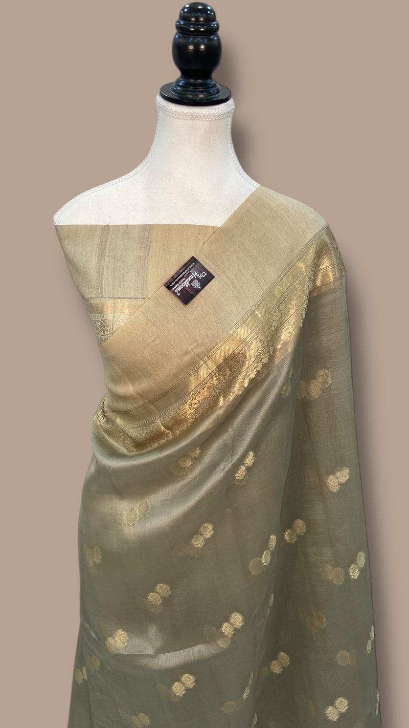 Pure Kora Handloom Banarasi Saree - The Handlooms