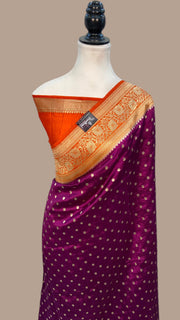 Pure Dupion Silk Banarasi Handloom Saree - The Handlooms