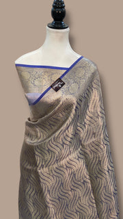 Pure Kora Tissue Tanchui Handloom Banarasi Saree - The Handlooms