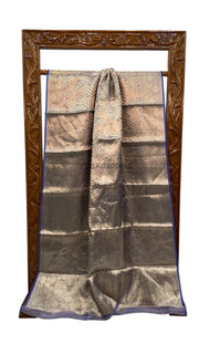 Pure Kora Tissue Tanchui Handloom Banarasi Saree - The Handlooms