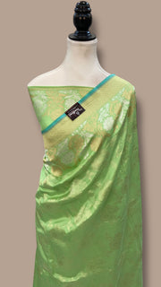 Ektara Pure Katan Silk Banarasi Handloom Saree - All over kadiyal Jaal work - The Handlooms