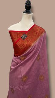 Moonga Georgette Handloom Banarasi Saree - The Handlooms
