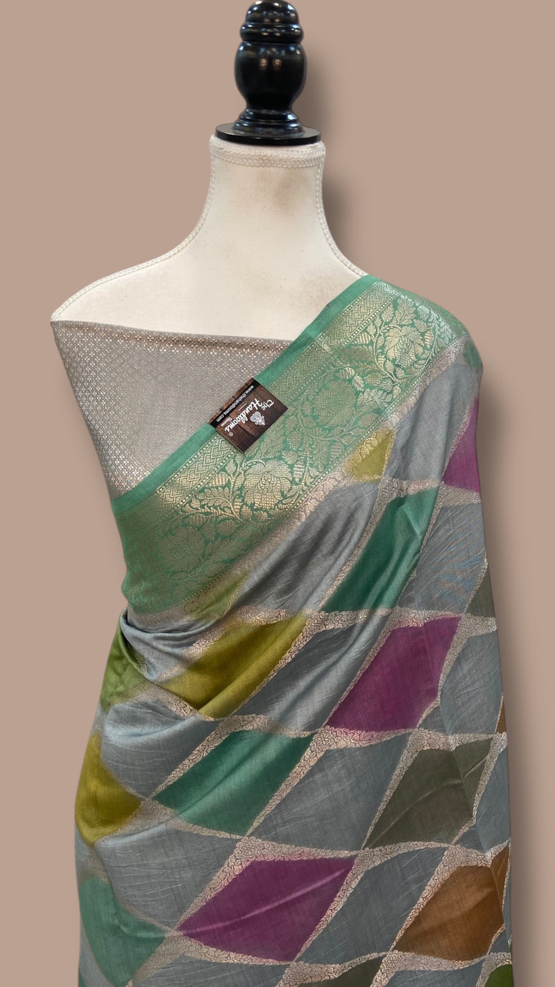Pure Chiniya Silk Handloom Banarasi Saree - The Handlooms