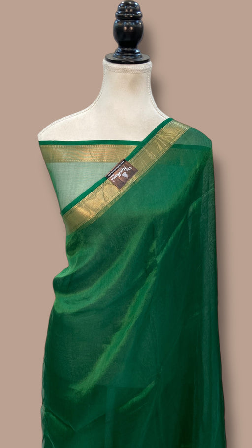 Pure Kora Tissue Handloom Banarasi Saree - The Handlooms