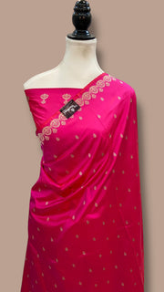 Pure Katan Silk Banarasi Handloom Saree - All Over Kadua Motifs - The Handlooms