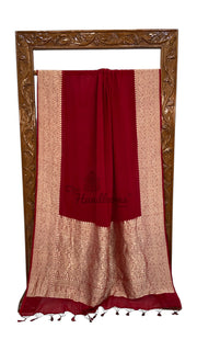 Khaddi Georgette Handloom Banarasi Saree - The Handlooms