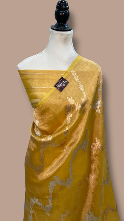 Pure Kora Tissue Handloom Banarasi Saree - The Handlooms