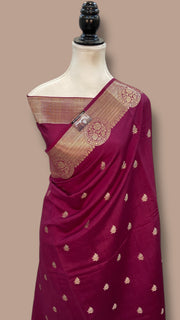 Pure Chiniya Silk Handloom Banarasi Saree - The Handlooms