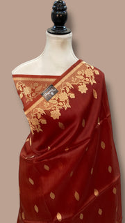 Pure Kora Handloom Banarasi Saree - The Handlooms