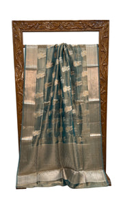 Pure Kora Tissue Handloom Banarasi Saree - The Handlooms