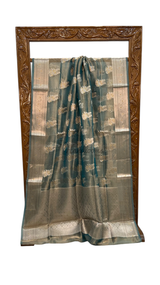 Pure Kora Tissue Handloom Banarasi Saree - The Handlooms