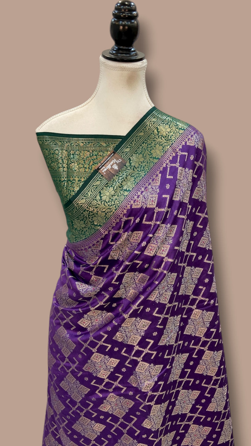 Pure Chiniya Silk Handloom Banarasi Saree - The Handlooms