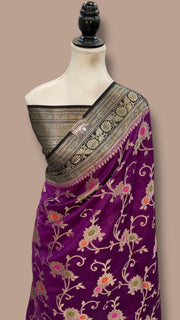 Pure Chiniya Silk Handloom Banarasi Saree - The Handlooms