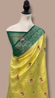 Pure Chiniya Silk Handloom Banarasi Saree - The Handlooms