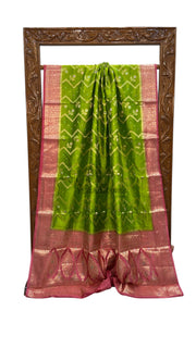 Pure Dupion Silk Banarasi Saree - The Handlooms