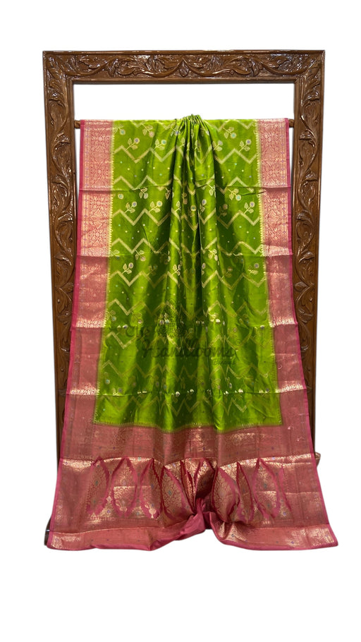 Pure Dupion Silk Banarasi Saree - The Handlooms