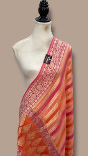 Pure Khaddi Georgette Handloom Dupatta - The Handlooms