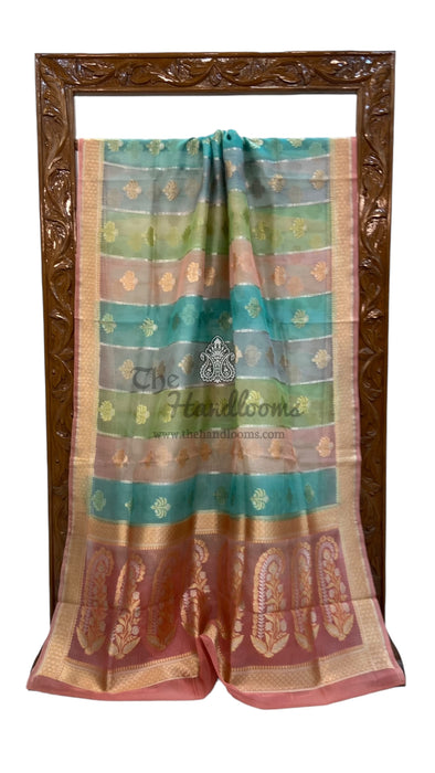 Pure Kora Handloom Banarasi Saree