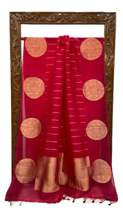 Pure Kora Handloom Banarasi Saree