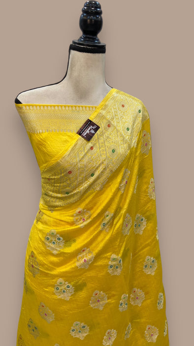 Pure Chiniya Silk Handloom Banarasi Saree