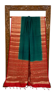 Pure Chiniya Silk Khaddi Handloom Banarasi Saree - The Handlooms