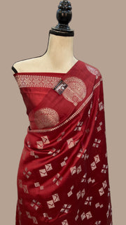 Pure Mango Silk Banarasi Handloom Saree - The Handlooms