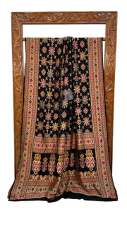 Pure Georgette Banarasi Handloom Saree - with meenakari work - The Handlooms