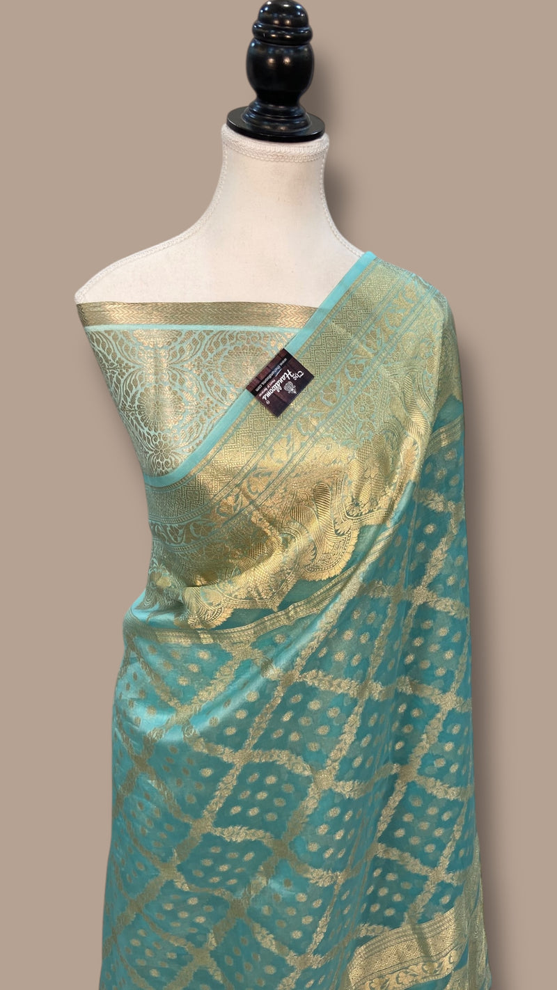 Pure Kora Handloom Banarasi Saree - The Handlooms