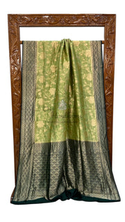 Pure Dupion Silk Banarasi Handloom Saree - The Handlooms