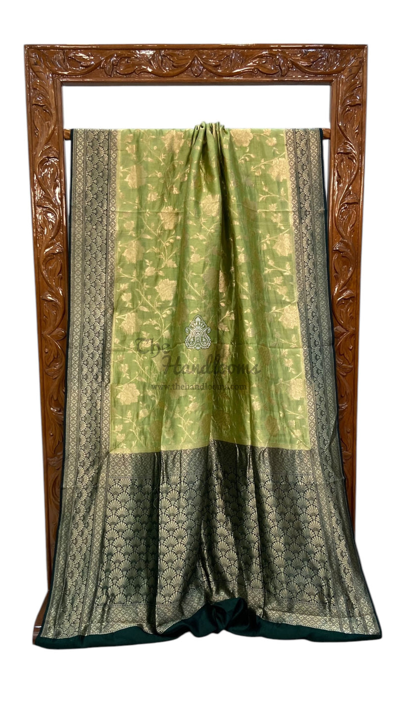 Pure Dupion Silk Banarasi Handloom Saree - The Handlooms