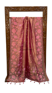 Pure Tissue Handloom Banarasi Saree with Chikankari - The Handlooms