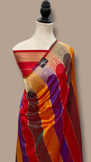 Pure Katan Silk Banarasi Handloom Saree - Rangkat - The Handlooms